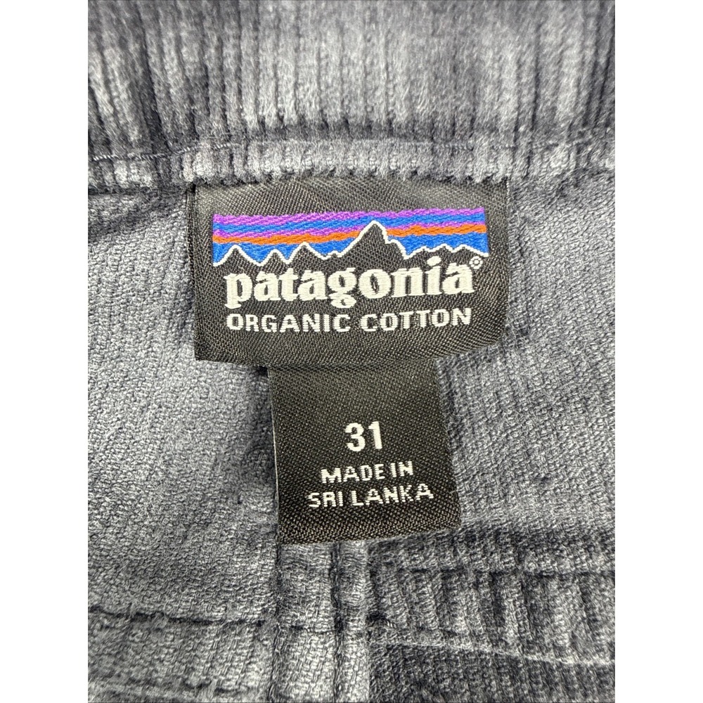 Patagonia Corduroy Pants Size 12 Women's (31x29) Blue Skinny Fit Organic Cotton - Picture 4 of 16